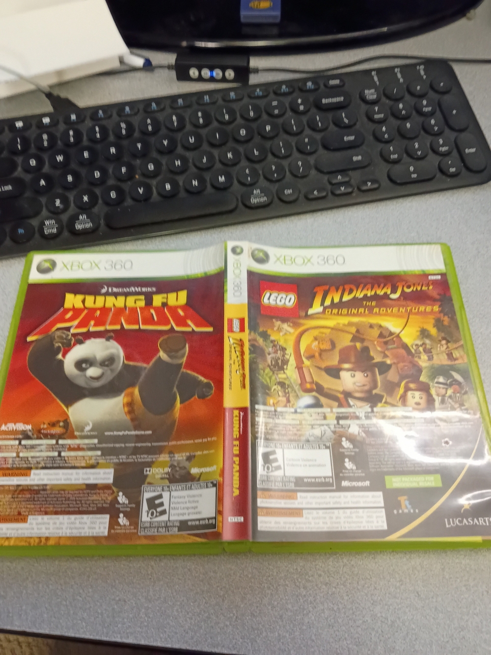 Kung Fu Panda & LEGO Indiana Jones - Microsoft Xbox 360 Game CIB Complete